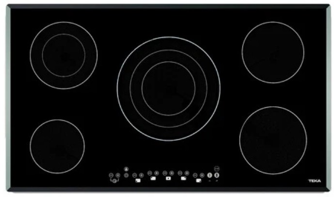 Teka TR 951, placa vitrocerámica, 90 cm, 5 zonas, Touch Control, función Booster