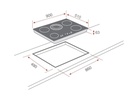 Teka TR 951, placa vitrocerámica, 90 cm, 5 zonas, Touch Control, función Booster
