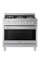 Vitrokitchen ST9060IB, cocina de gas butano, 90x60cm, 5 fuegos, horno eléctrico, inox