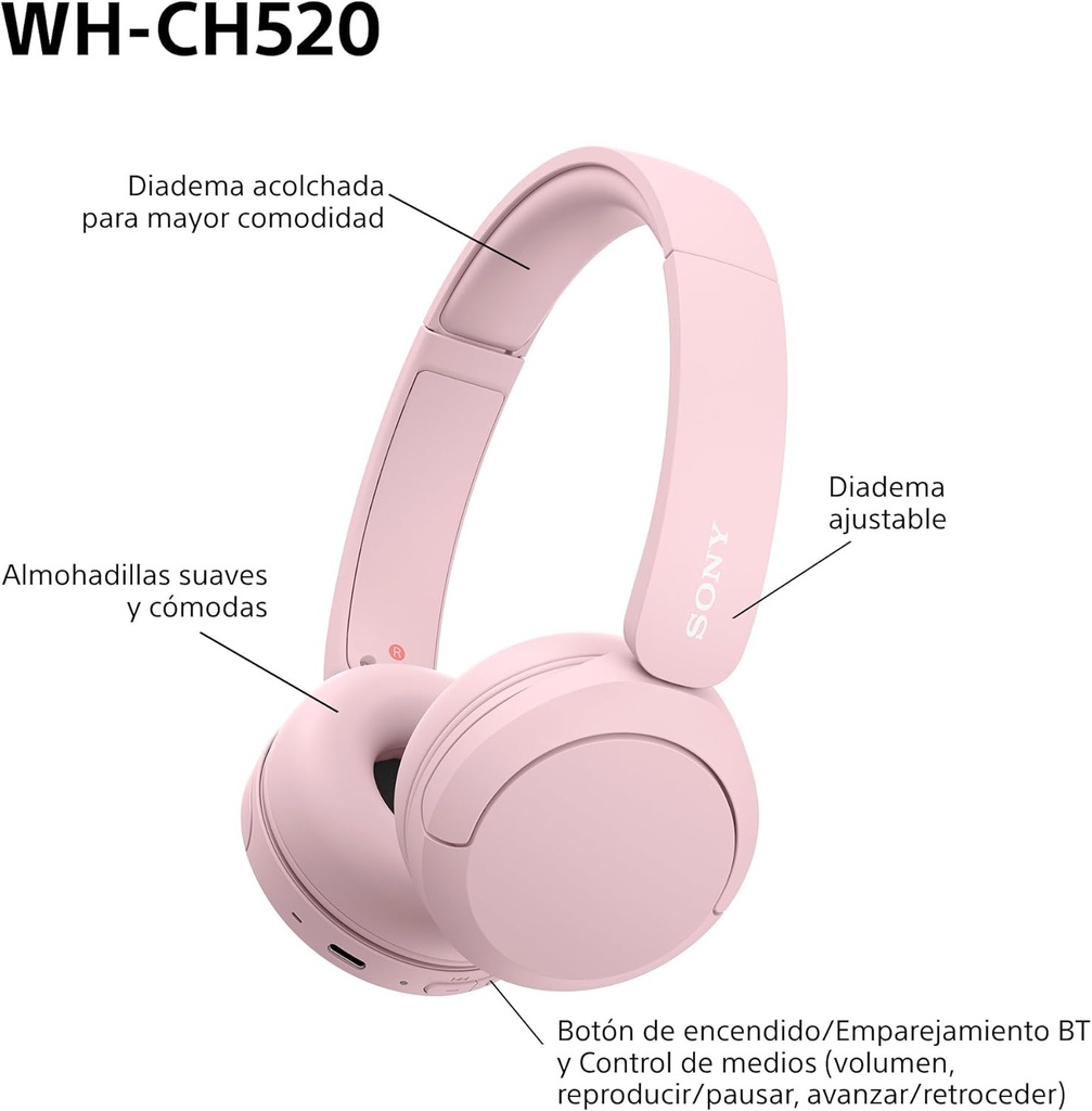 Sony WHCH520, auriculares inalámbricos