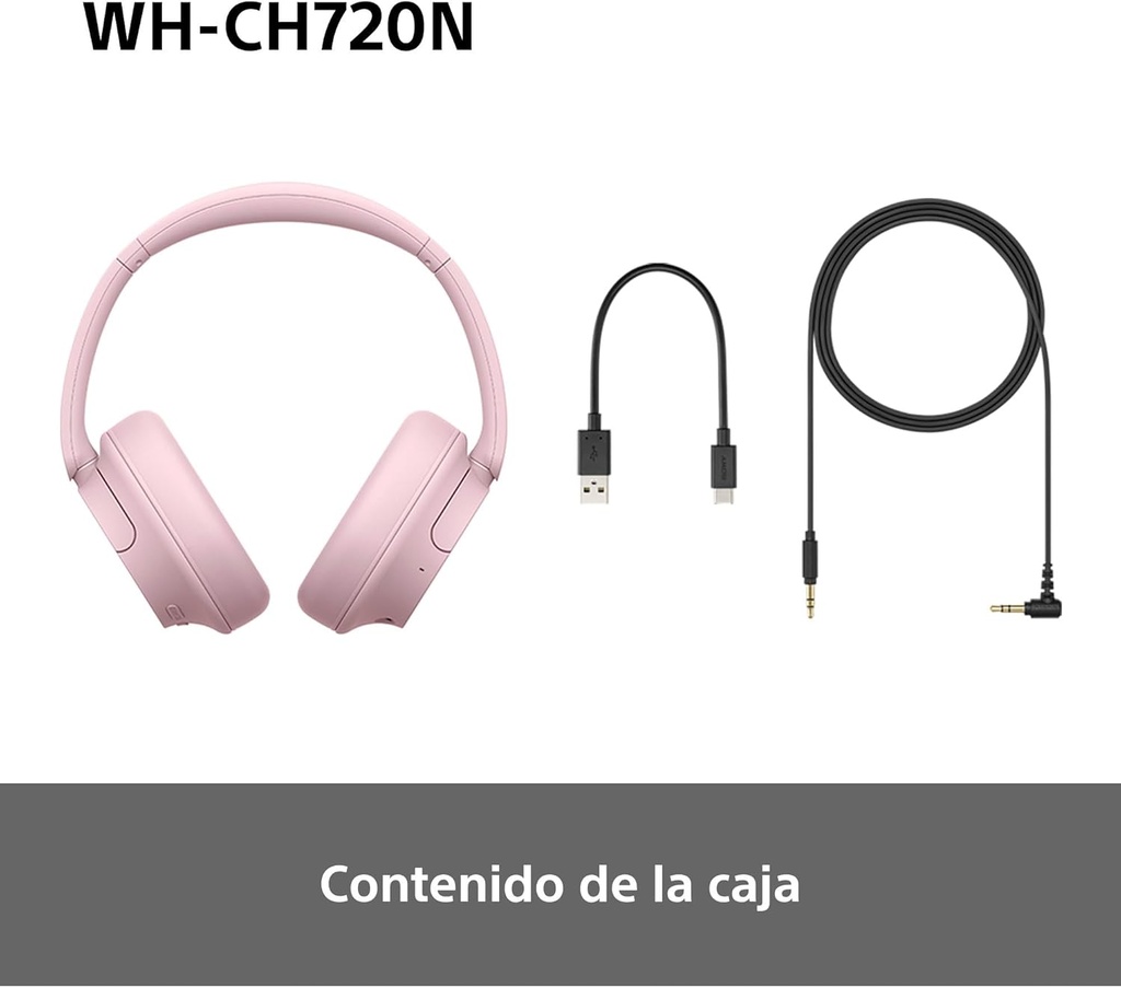 Sony WHCH720NB, auriculares inalámbricos, Noise Cancelling, 35 horas