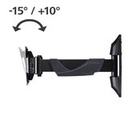 Hama 00118661 Soporte TV, pulgada 10" a 26", 1 brazo, hasta 25Kg, Negro