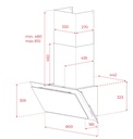Teka DVI 88 Infinity G1, campana vertical, 80cm, FreshAir, negro, clase A+