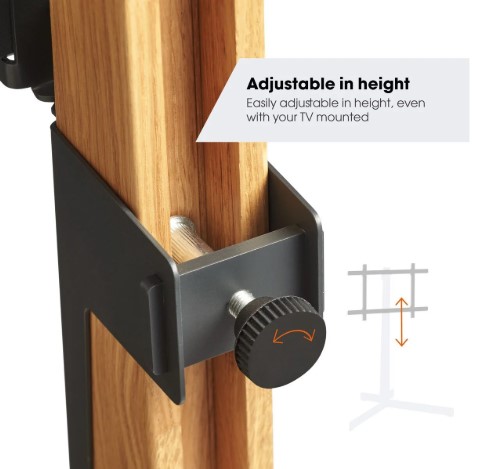 Vogels TVS3695, soporte de pie, giratorio hasta 90°, de 40" a 77", 50 kg