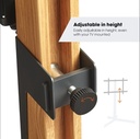 Vogels TVS3695, soporte de pie, giratorio hasta 90°, de 40" a 77", 50 kg, blanco