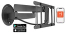 Vogels TVM7675, soporte de pared giratorio hasta 120°, de 40" a 77", 35 kg, negro