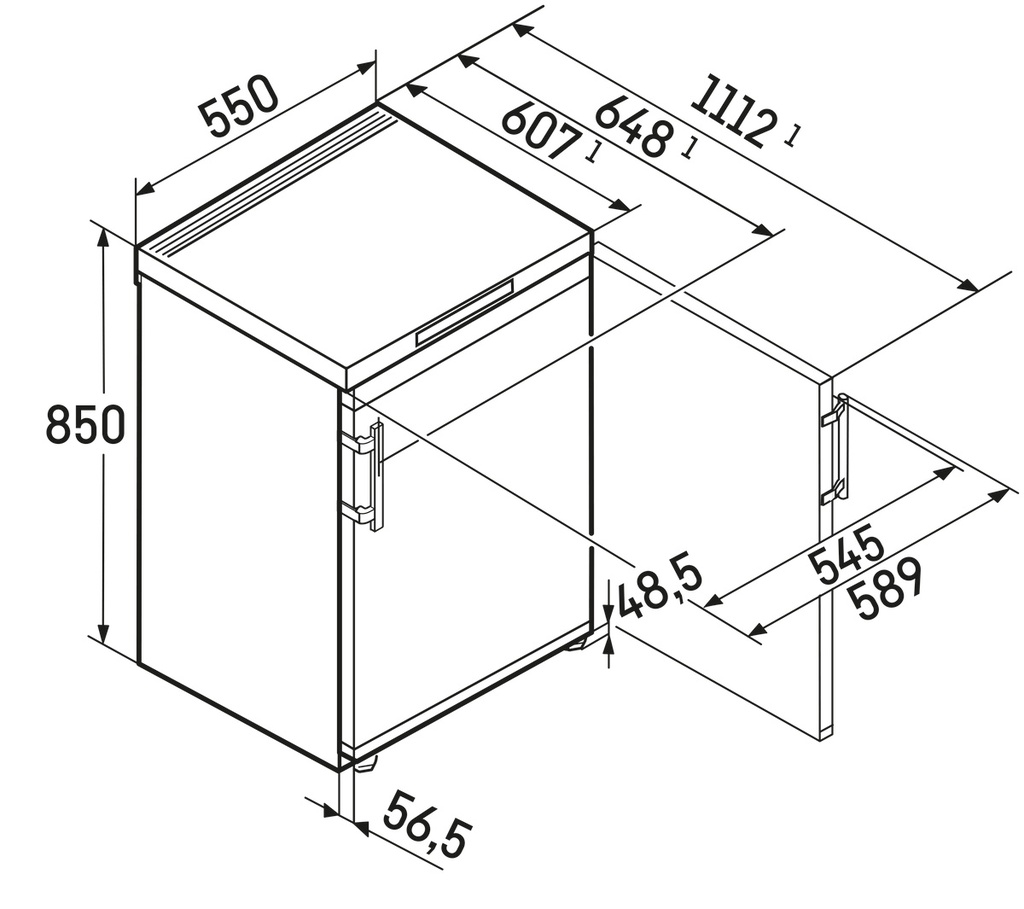 Liebherr Fc 1404, congelador horizontal, superfrost, 107L, 85 x 55 cm, blanco, clase C