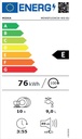 Midea MDWEF1034CW, Lavavajillas de libre instalación, 45cm, control WiFi, Blanco, clase E