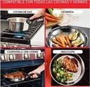 Tefal L8813S, set de sartenes, 2 unidades, 22/26 cm, mango extraíble, revestimiento titanio antiadherente, indicador de calor, acero inox