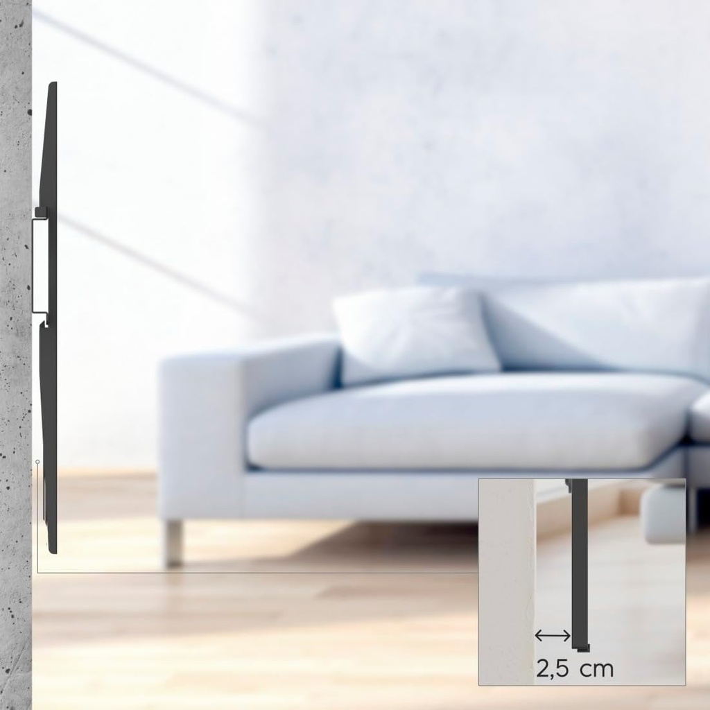 Hama 00220811, soporte fijo, 32" a 75", hasta 40 kg