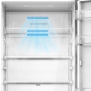 Midea MDRB548MME46, frigorífico combi, 186x59,5x67cm, Total No Frost, inox, clase E