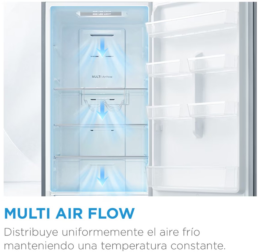 Midea MDRB424FGE01OE, frigorífico combi, 188x59,5x63cm, NoFrost, 360º Air Flow, blanco