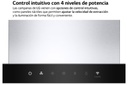 LG HCEZ2426S, campana extractora, 60cm, 4 niveles de potencia, 70dB, WiFi, inox, clase A