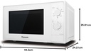 Panasonic NNK10JWMEPG, microondas con grill, 800w, 20l, 5 niveles de potencia, blanco