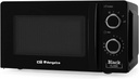Orbegozo MI2117, microondas, 700w, 20l, 6 niveles de potencia, negro