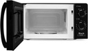 Orbegozo MI2117, microondas, 700w, 20l, 6 niveles de potencia, negro