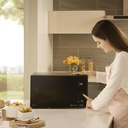 LG Mh7265Dps, microondas con grill, 1200w, 32l, Smart Inverter, negro