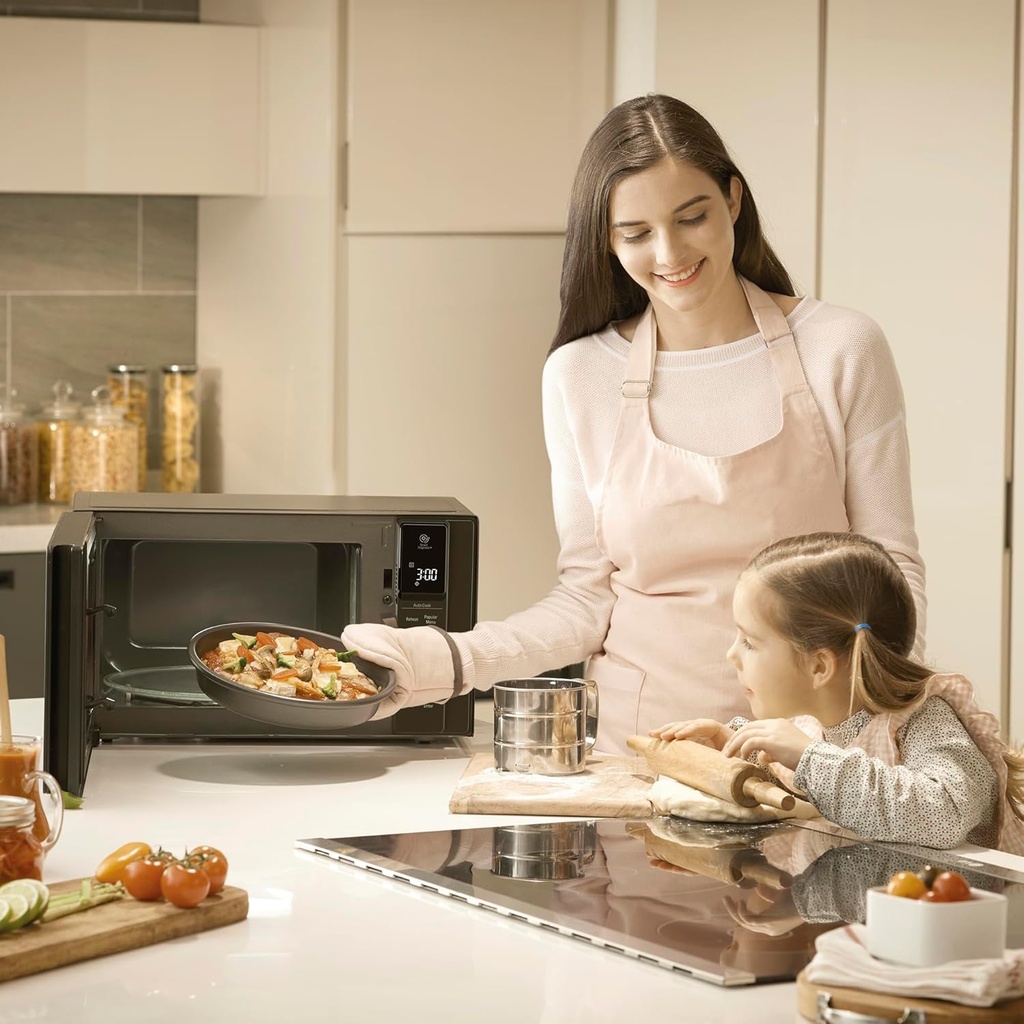 LG Mh7265Dps, microondas con grill, 1200w, 32l, Smart Inverter, negro