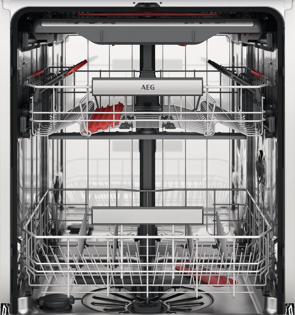 AEG FFB75717PM, lavavajillas libre instalación, 60cm, 14 cubiertos, ExtraHygiene, GlassCare, inox, clase B