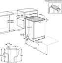 AEG FFB75717PM, lavavajillas libre instalación, 60cm, 14 cubiertos, ExtraHygiene, GlassCare, inox, clase B