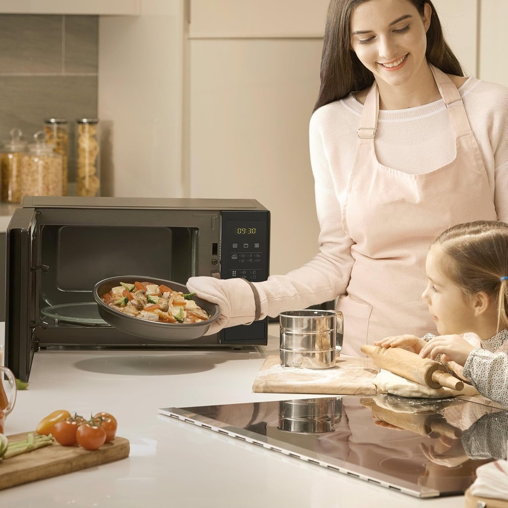 LG MH6042D, microondas con grill, 700w, 20l, 5 niveles, negro