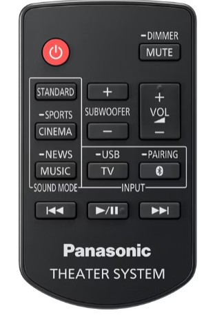 Panasonic HTB490, barra de sonido 2.1, 320W,
