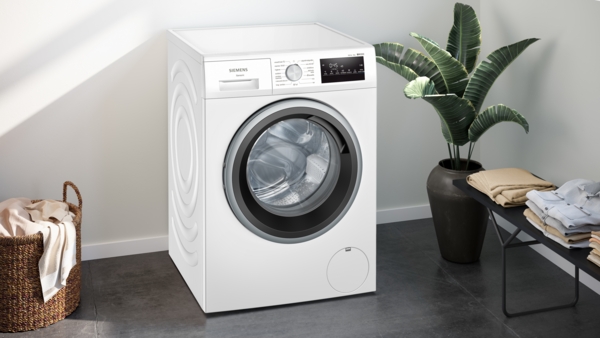 Siemens WM12N265ES, lavadora de carga frontal, libre instalación, 8 kg, 1200 rpm, smartFinish, blanca iQ300, clase A