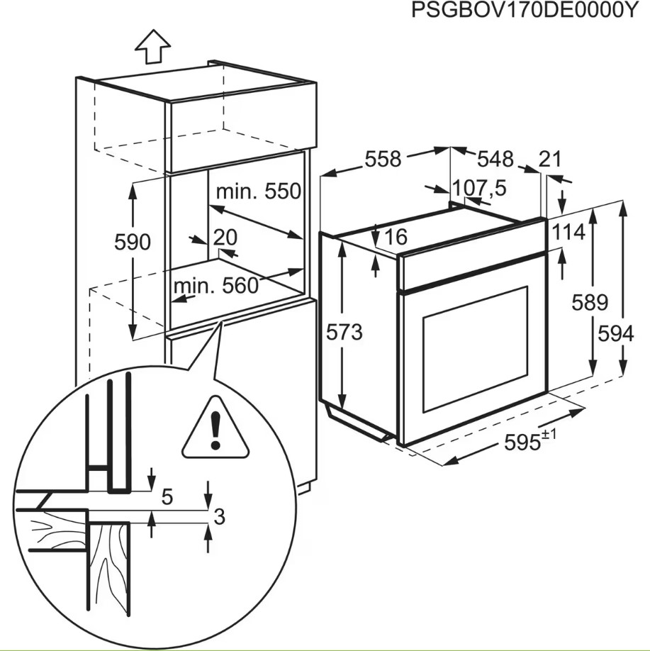 AEG BES331111M Horno multifunción, serie 6000, SurroundCook, AquaClean