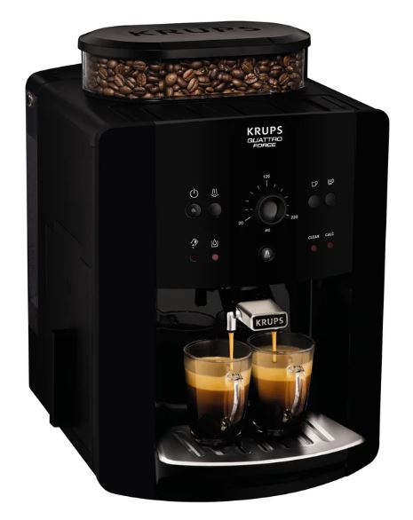 Krups EA811010, cafetera superautomática Espresso, molinillo integrado, 15bar, 1450w, negra