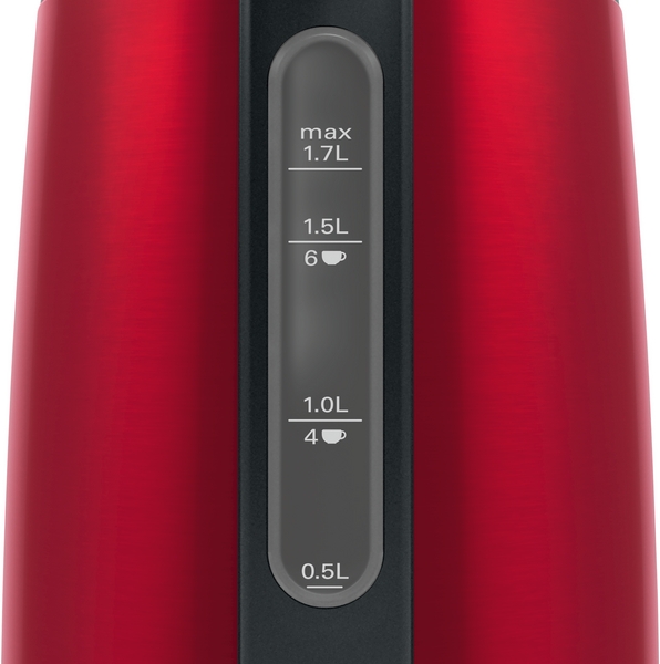 Bosch TWK3P424, hervidor DesignLine, 1,7l, 2400w, rojo
