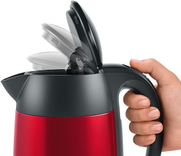 Bosch TWK3P424, hervidor DesignLine, 1,7l, 2400w, rojo