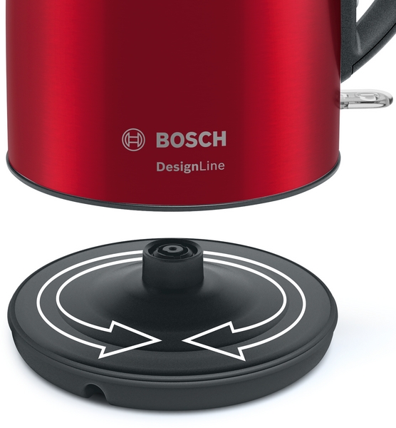 Bosch TWK3P424, hervidor DesignLine, 1,7l, 2400w, rojo