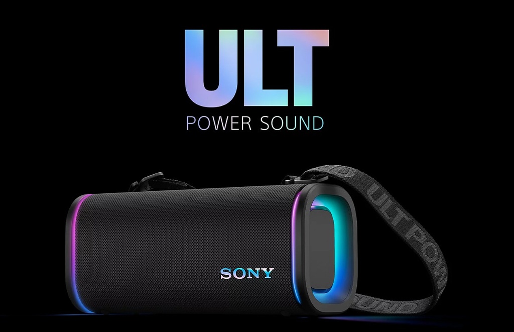 Sony SRULT50B, altavoz Bluetooth, 360º party light, bateria 24h, resistente al agua, negro