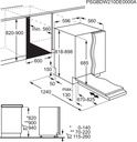 AEG FSE96808P, lavavajillas integrable, 60cm, ComfortLift, serie 9000, 14 cubiertos, clase A