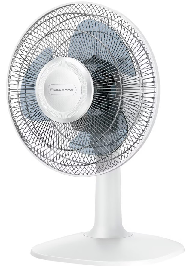 Rowenta VU2330F2, ventilador de mesa, 30cm, 3 velocidades, blanco