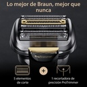 Braun 9515s, afeitadora eléctrica, serie 9 Pro+, ProTimmer integrada, base de carga, Wet&Dry,