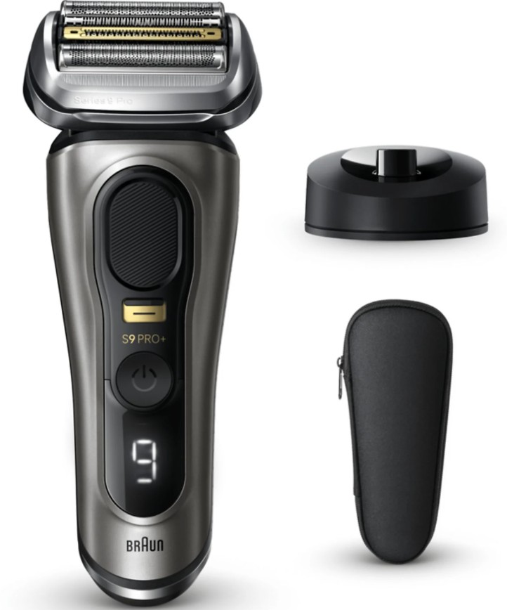Braun 9515s, afeitadora eléctrica, serie 9 Pro+, ProTimmer integrada, base de carga, Wet&Dry,