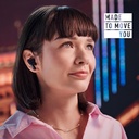 Panasonic RZ-B110W, auriculares inalámbricos, Bluetooth, autonomía de 26h, sensores táctiles, Ipx4, color NEGRO