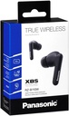 Panasonic RZ-B110W, auriculares inalámbricos, Bluetooth, autonomía de 26h, sensores táctiles, Ipx4, color NEGRO