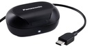 Panasonic RZ-B120W, auriculares inalámbricos, Bluetooth, autonomía 26h, control por voz y táctil, IPX4, negro