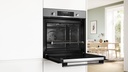 Bosch HBG578ES3, horno pirolítico, 60x60cm, AirFry, 3D Hotair, serie 6, inox, clase A+