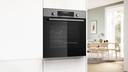 Bosch HBG578ES3, horno pirolítico, 60x60cm, AirFry, 3D Hotair, serie 6, inox, clase A+