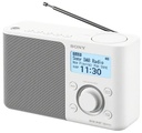 Sony XDR-S61D, radio digital DAB/FM con 5 presintonías digitales, blanca
