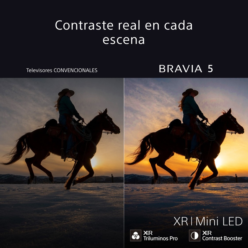 Sony K55XR5, Bravia 5, Mini LED, 55", 4K Ultra HD, HDR, Google TV