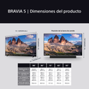 Sony K55XR5, Bravia 5, Mini LED, 55", 4K Ultra HD, HDR, Google TV