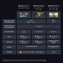 Sony K65XR5, Bravia 5, Mini LED, 65", 4K Ultra HD, HDR, Google TV