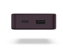 Hama 00201712, Batería Externa,10.000 mAh , carga rápida, USB A, 2 USB C, Morado burdeos