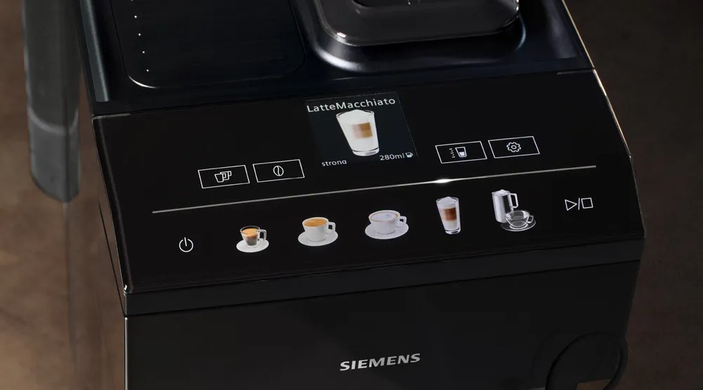Siemens TP511R09, cafetera superautomática, EQ500, negro, depósito de agua extraíble