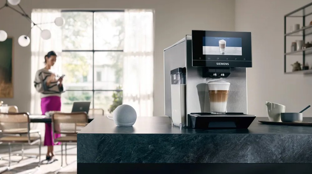 Siemens TQ903R03, cafetera superautomática EQ900, acero inox, depósito de agua extraíble