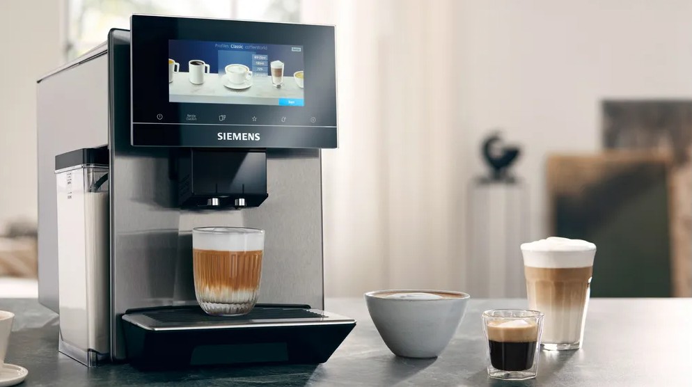 Siemens TQ903R03, cafetera superautomática EQ900, acero inox, depósito de agua extraíble